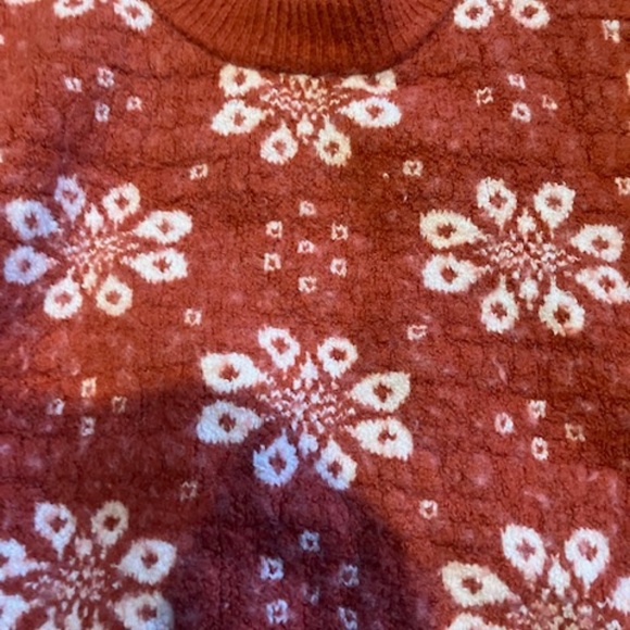Madewell winter sweater red with white snowflakes xxs - Picture 3 of 6